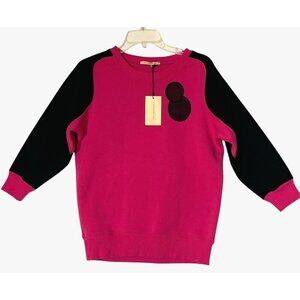 New Christopher Kane Pink Black Crewneck Molecule Sweatshirt - Italy